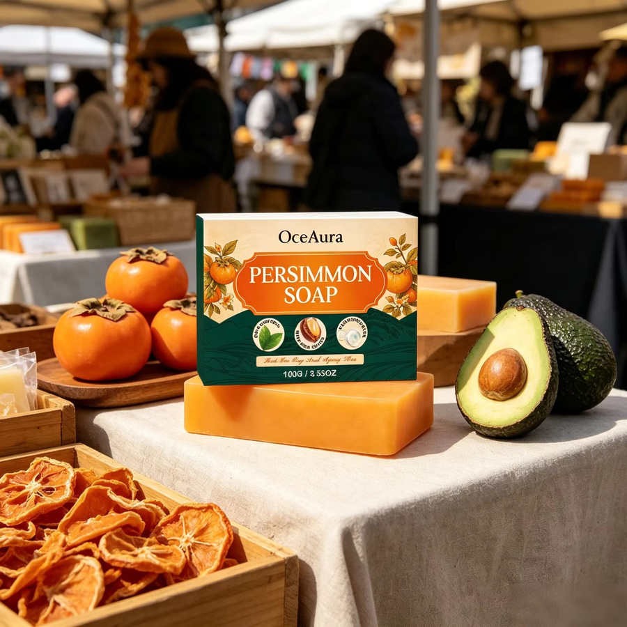 OceAura Persimmon-Seife mit Sheabutter, Körperpflege - Bild 2