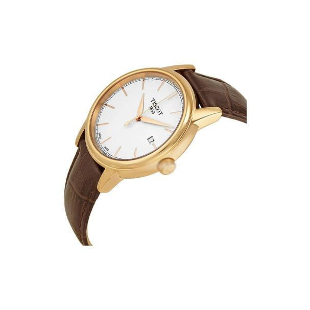 Tissot Armbanduhr Quarz, Edelstahl, Leder, Weiß, Herren - Bild 2