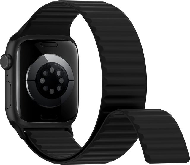 Silikon-Magnetarmband, Schwarz, Unisex - Bild 1