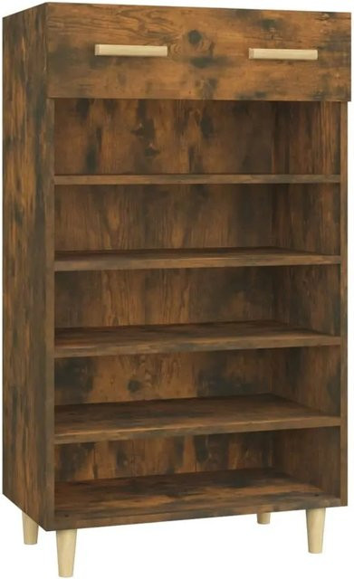 vidaXL Schuhschrank Räuchereiche in Braun mit Türen und Schubladen, B/T/H: 60 x 35 x 105 cm - Bild 1