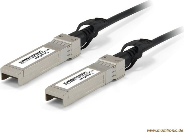 LevelOne 10GBase Direktanschlusskabel SFP zu SFP twinaxial passiv in Schwarz, Länge: 5 m (DAC-0105) - Bild 1