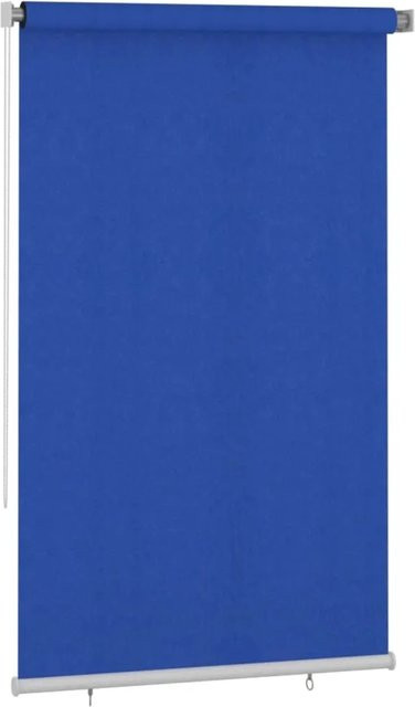 vidaXL Außenrollo Blau aus HDPE, B: 140 cm, H: 230 cm - Bild 1