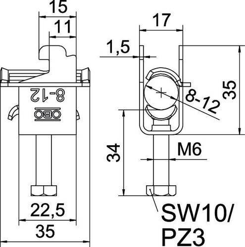 OBO Bettermann Bügelschelle 1167058 - Bild 1