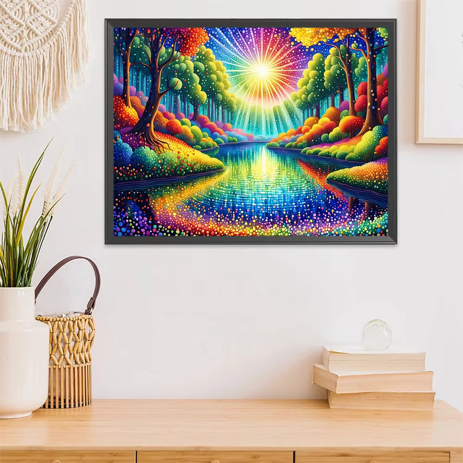 EverShine Diamond Painting Cartoon-Kunst Stickerei Baum, DIY Bild Strass Mosaik - Bild 3