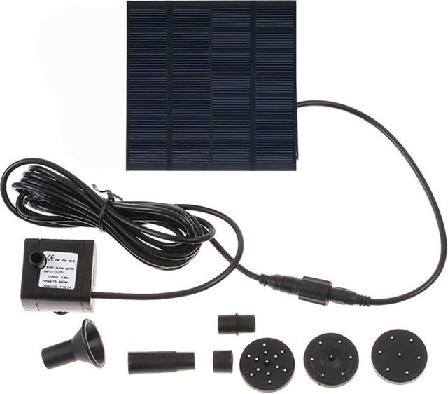 Solarbetriebene Decdeal Pumpe in Schwarz - Bild 1