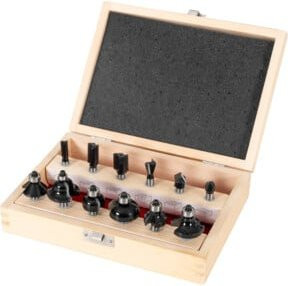 Stier Fräsersortiment 12-teilig in Schwarz mit 8 mm Schaftdurchmesser - Bild 1