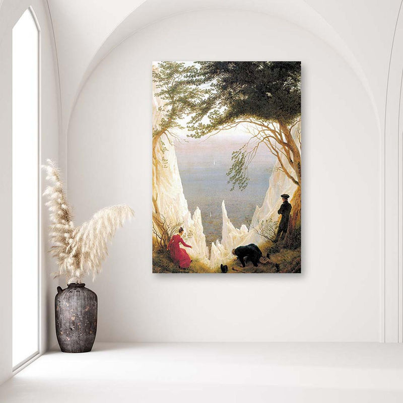 Feeby Leinwandbild Rügener Kreidefelsen Landschaft im Querformat, mehrfarbig, B: 60 cm, H: 40 cm - Bild 2