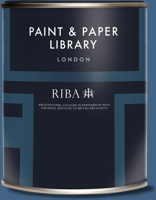 Paint & Paper Library Architects Eggshell Wandfarbe Blue Pearl 670, Satinmatt, 0,75 l - Bild 1