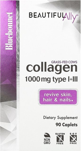 Bluebonnet Nutrition Beautiful Ally Kollagen Typ I+III, 90 Tabletten - Bild 1