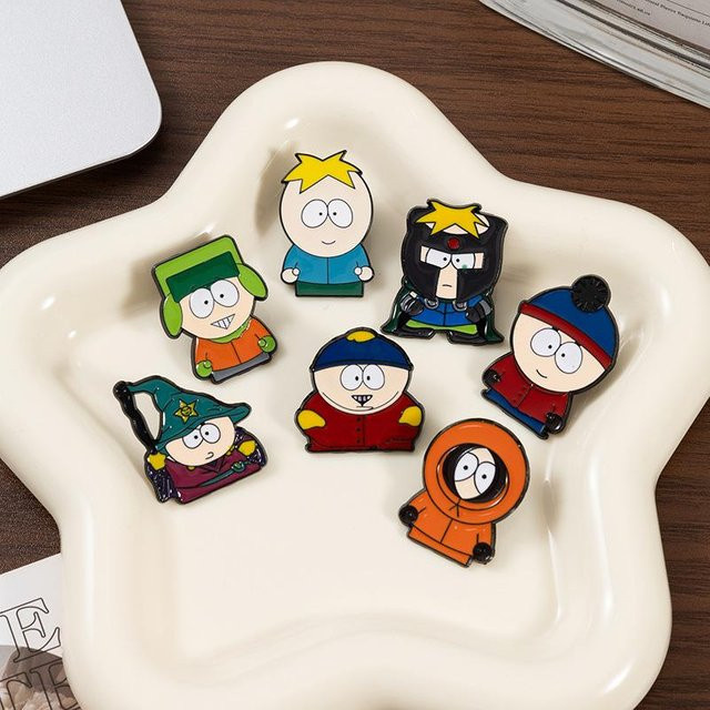 Brosche South Park Cartoon-Figur, black - Bild 1