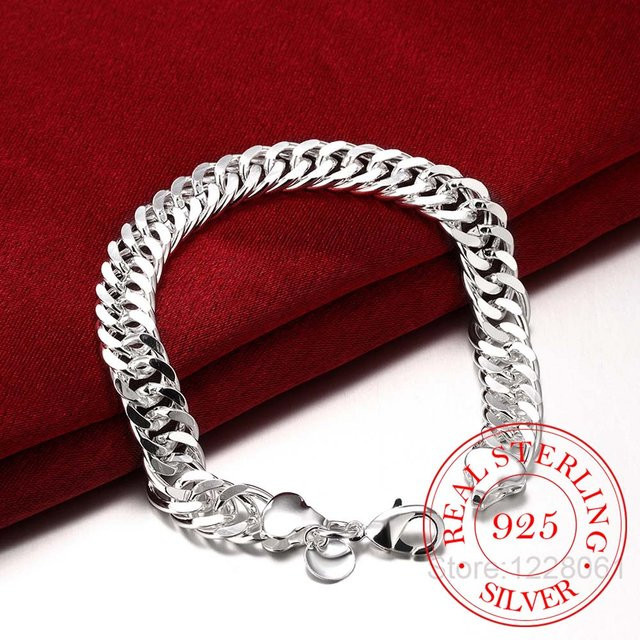 Armband 925 Silber, Schwarz, Unisex - Bild 1