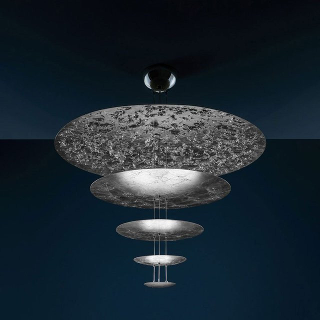 Catellani & Smith Macchina Della Luce Mod. D LED-Pendelleuchte in Silber aus Metall - Bild 1