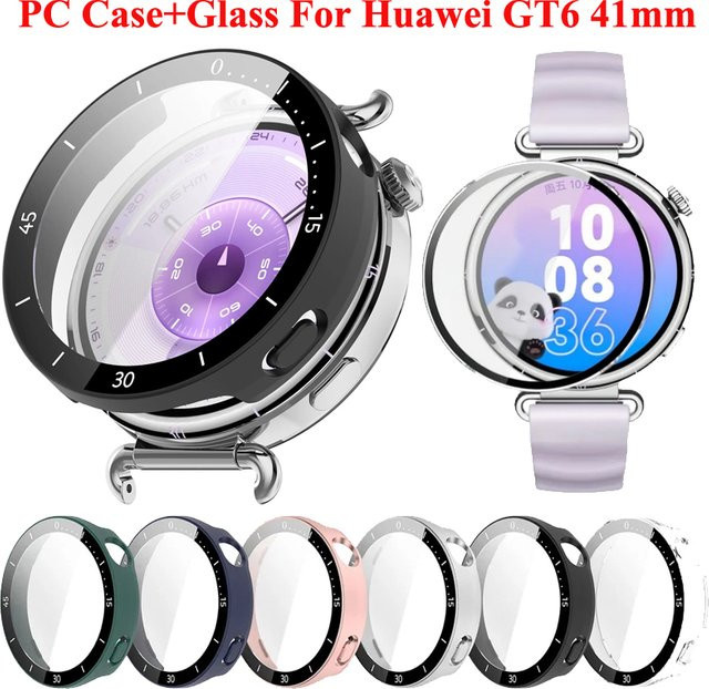 Huawei Uhrenzubehör, Screen Protector und Bumper Shell, Schwarz, Transparent - Bild 1