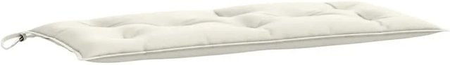 vidaXL Gartenbank-Auflage aus Polyester in Creme, B/T: 100 x 50 cm, Höhe: 7 cm - Bild 1