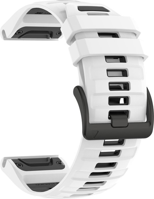 Uhrenarmband Silikon, 22mm, Weiß, Unisex - Bild 1