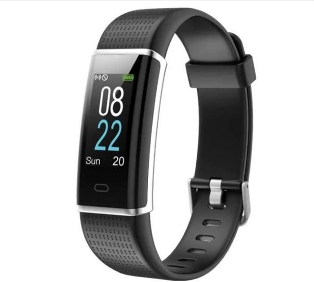 WINNES Smartwatch in Schwarz mit Herzfrequenzmessung, Schrittzähler und Schlafüberwachung - Bild 1