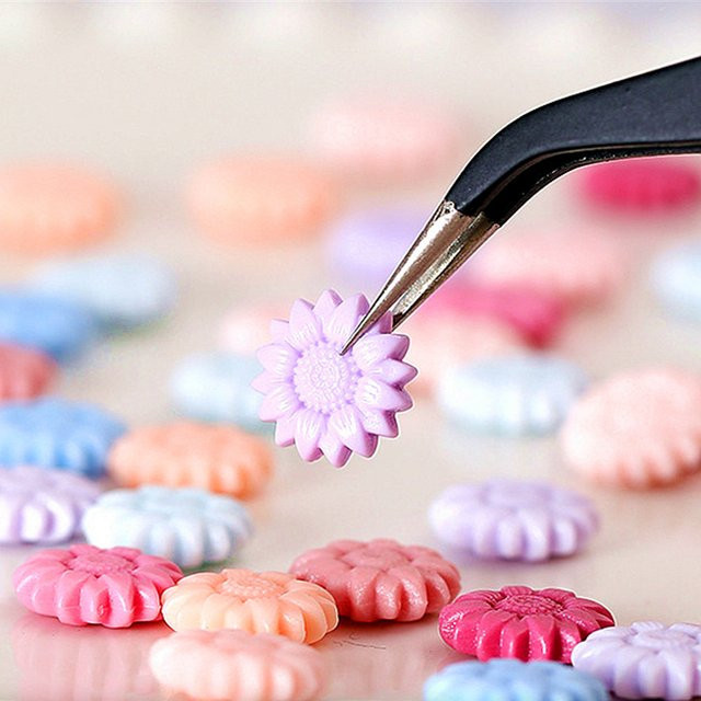 100 Stück Retro-Sonnenblumen-Siegelwachs-Perlen in Multicolour für Vintage-Handwerk und Kartenherstellung - Bild 1
