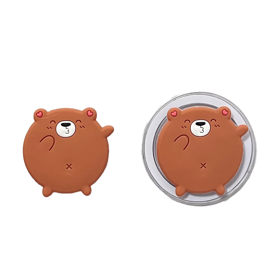 Happy Little Bear Griptok Handyhalter und Telefonständer in Braun für iPhone 17 Pro Max und 16 Pro Max - Bild 2