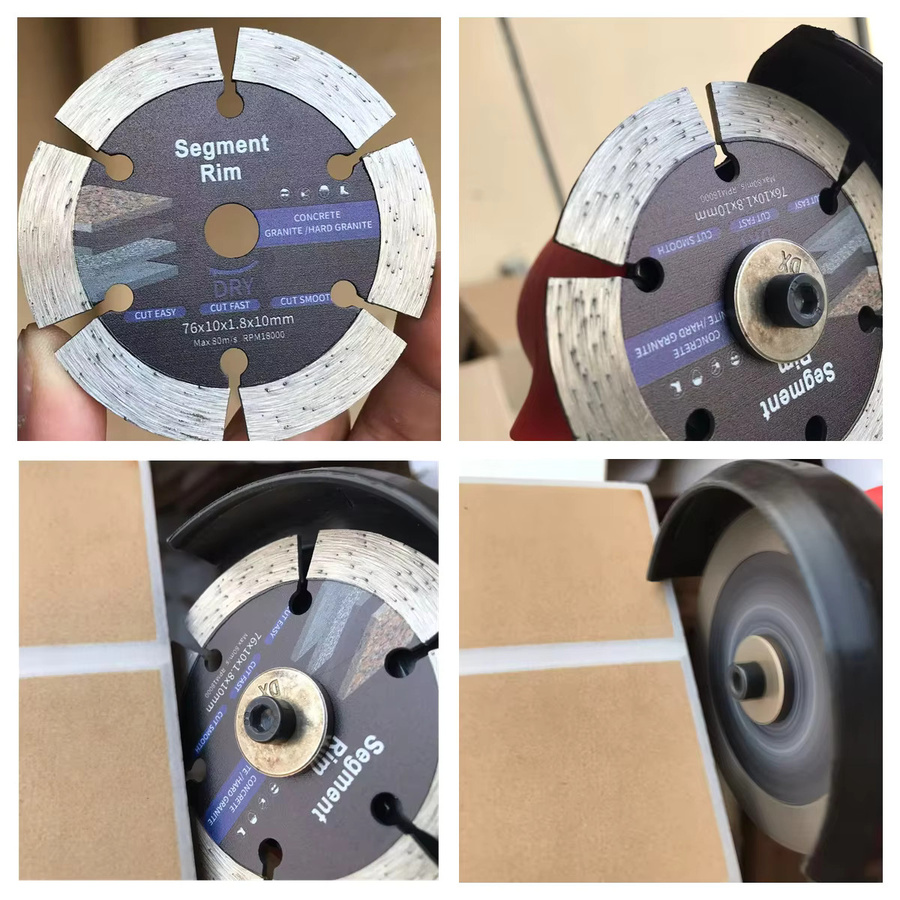 Diamant-Trennscheibe RSMXYO für Winkelschleifer zum Schneiden von Keramik, Beton und Marmor, Durchmesser: 76 mm - Bild 4