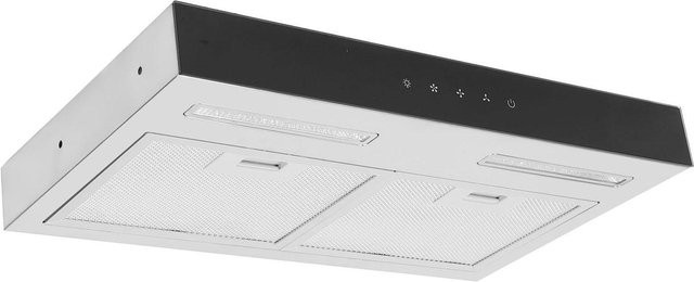 Tooarts Dunstabzugshaube Edelstahl mit Touch-Steuerung, Dualer Abluftventilator, 3 Leistungsstufen und LED-Licht, Farbe: Silber/Schwarz - Bild 1