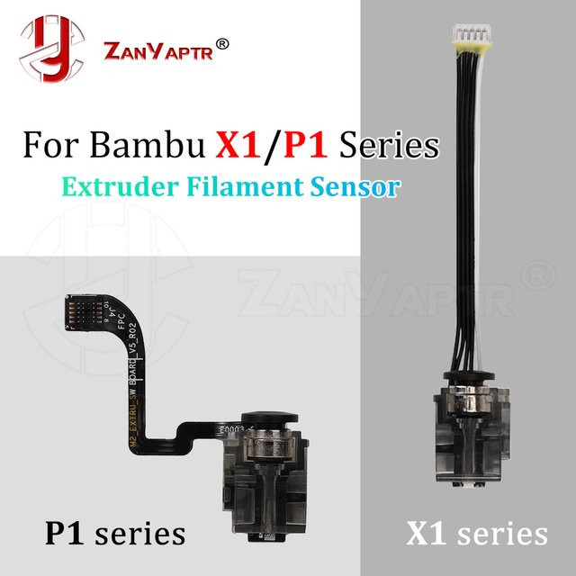 Bambu Lab Filament-Sensor Ersatzteil für FDM 3D-Drucker in Schwarz, kompatibel mit X1, X1C, P1P, P1S, A1 und A1mini - Bild 1