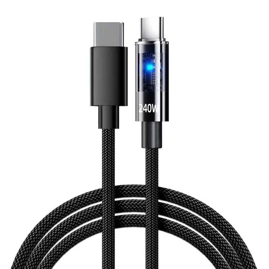 NNBILI USB-C-auf-USB-C-Kabel 240W in Schwarz für iPhone, MacBook Pro, Xiaomi und Samsung - Bild 7