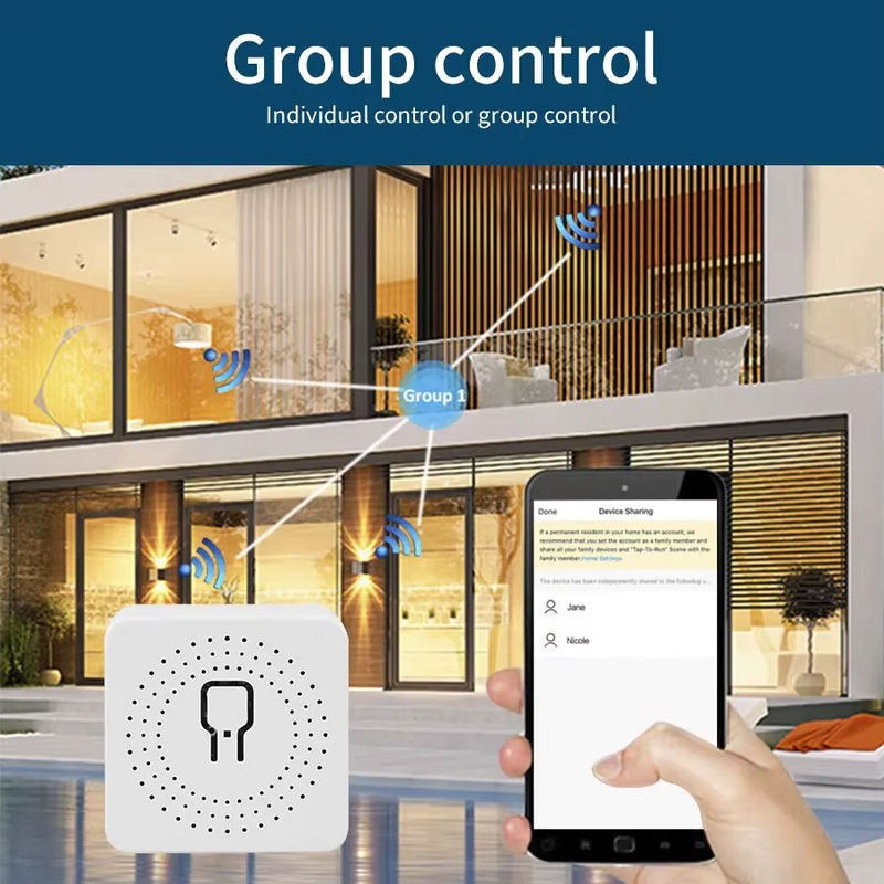 Cozy Life WiFi Mini Smart Switch Modul für 2-Wege-Steuerung in Weiß mit Alexa und Google Home Sprachsteuerung via App - Bild 2