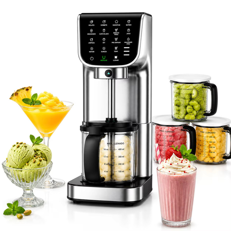LINKChef IcyTreat Eismaschine in Silber mit 1,5 l Fassungsvermögen für Slush, Gelato, Sorbet und Milchshakes - Bild 6