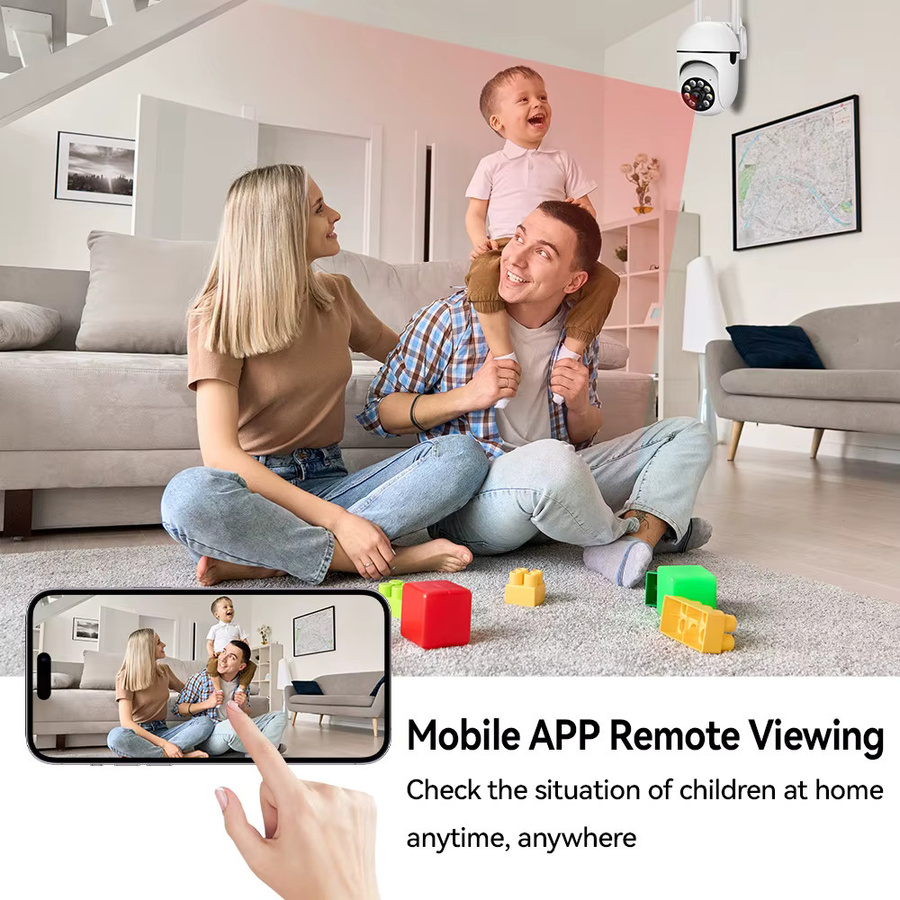 PEGATAH O-Kam Pro IP Indoor Überwachungskamera mit 8MP Auflösung, Wifi und 5,0X Zoom in Weiß - Bild 4