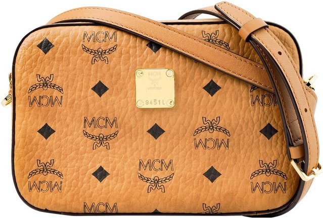 MCM Schulter Crossbody Tasche, Damen, Braun Cognac, Beige - Bild 1