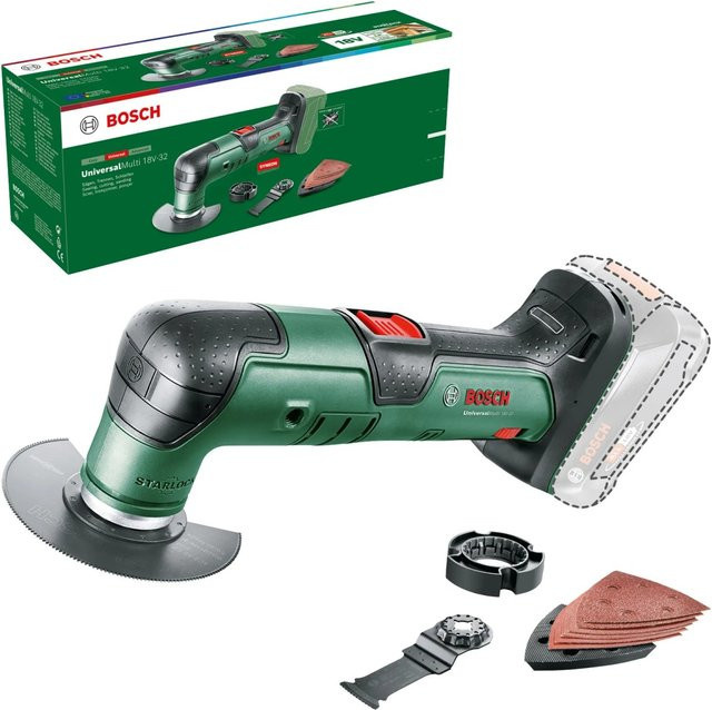 Bosch Akku-Multifunktionswerkzeug Universal 18V-32 Solo in Grün - Bild 1