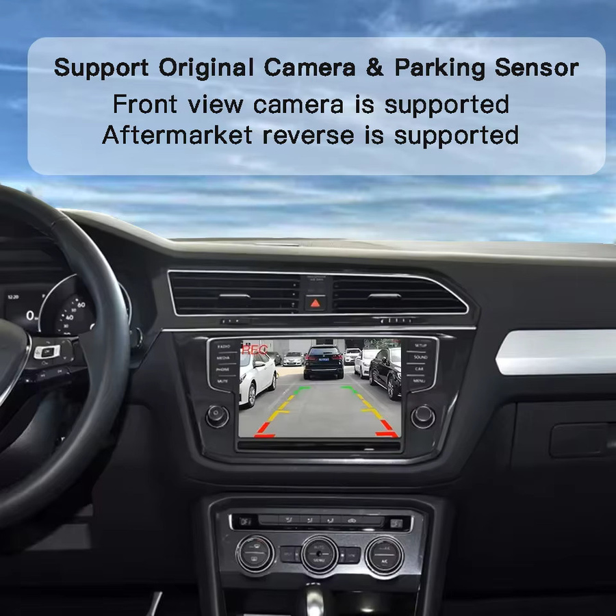CARABC Drahtloses CarPlay und Android Auto Modul mit Airplay für VW Volkswagen MIB Skoda Octavia A5 Polo Golf 7 Passat B8, Schwarz - Bild 5