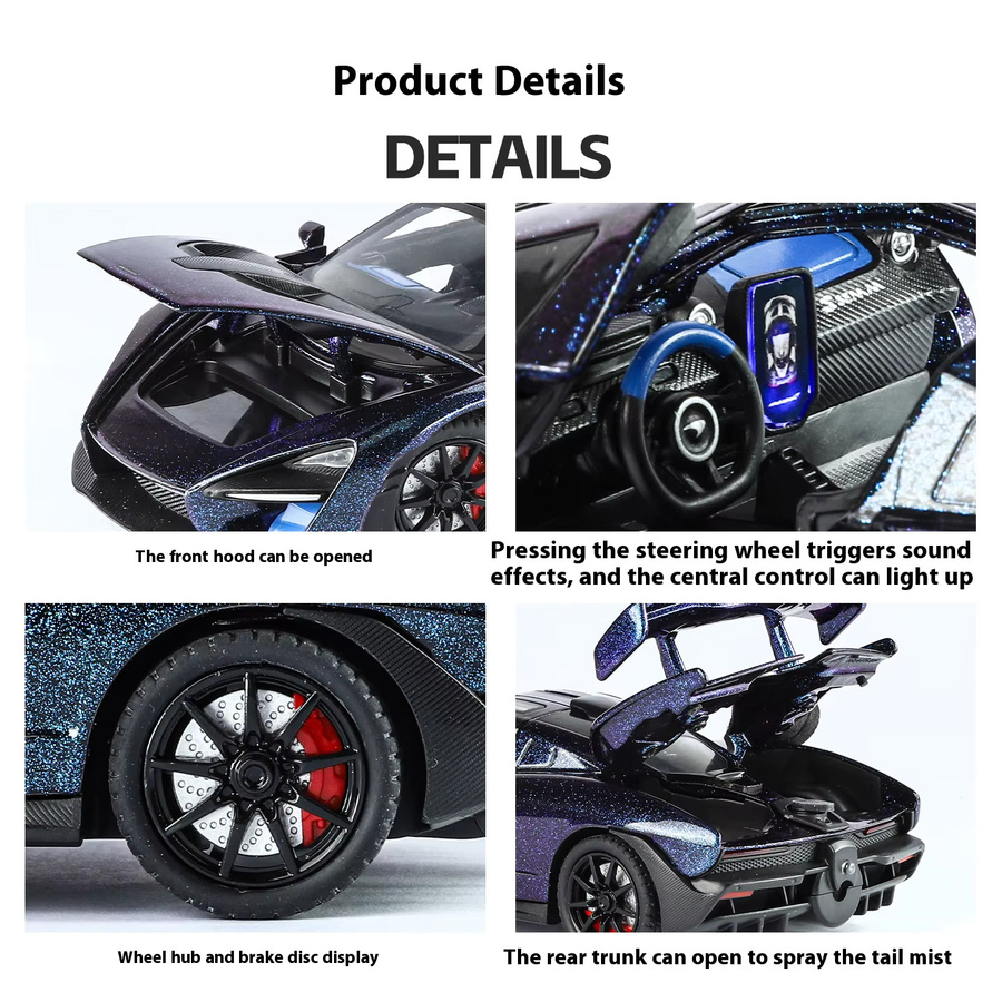 Maisto McLaren Senna Sportwagen Modell, 1:24, mit Sound und Licht - Bild 1