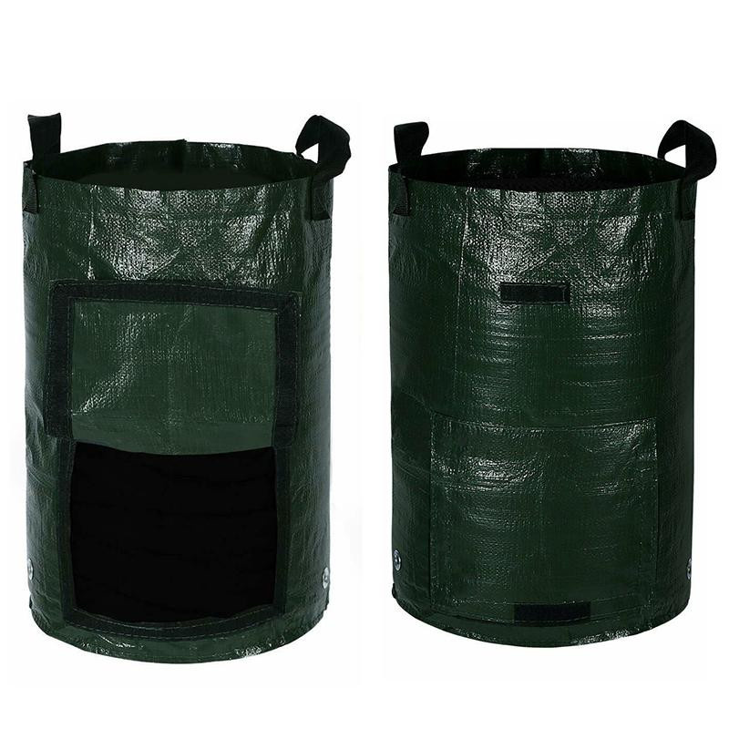 Bombinate Pflanzbeutel aus wasserdichtem PE für die Gartenarbeit, Farbe: Grün, Volumen: 7 Gallonen (US) - Bild 12