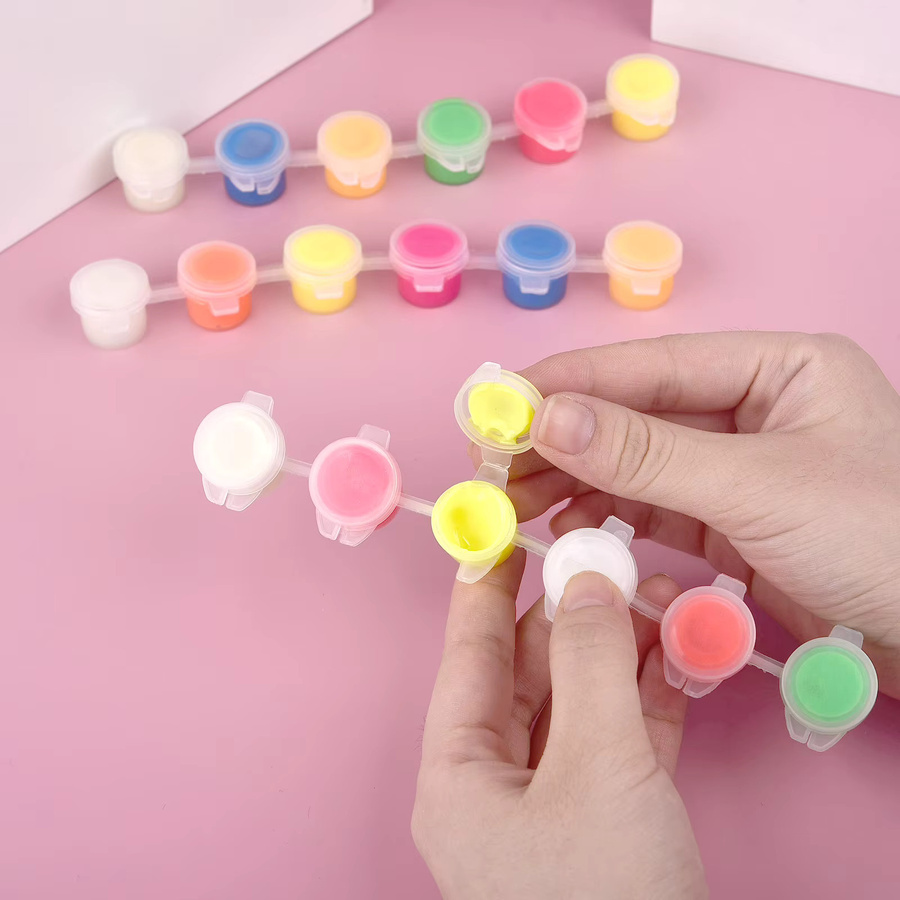 6 Stück leuchtende Pigmente in Multicolour für Acrylfarbe, Epoxidharz und DIY-Bastelprojekte - Bild 2
