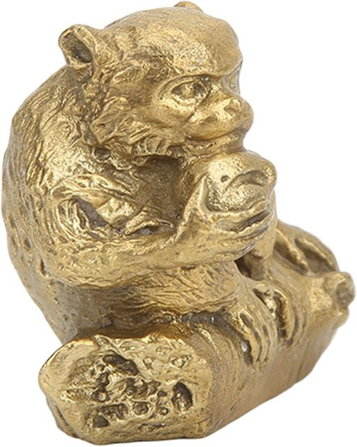 GoolRC Affenstatue aus Messing in Beige und Gold zur Tischdekoration - Bild 1