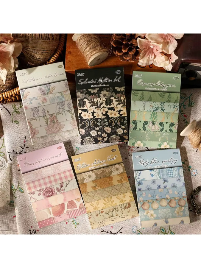 50 Blatt Scrapbook-Papier in Multicolour für DIY Collage und Junk Journal, mattes Bastelpapier - Bild 5