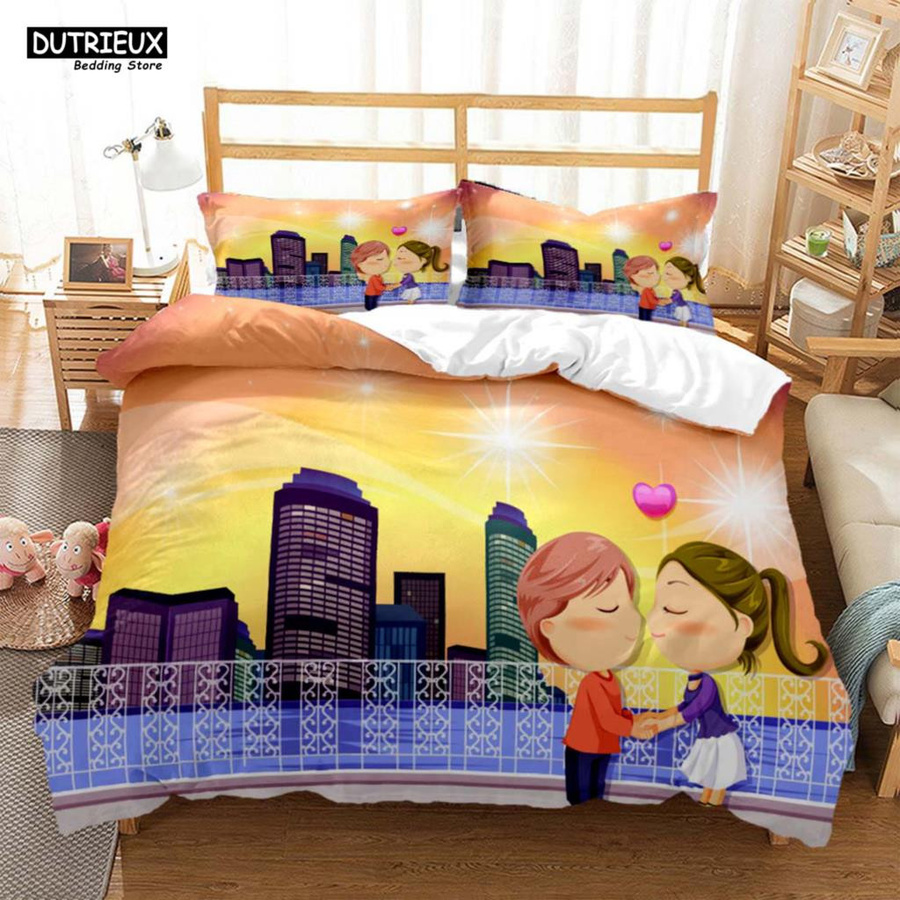 Drucktrend Bettwäsche-Set Luxus aus weichem Material, 3-teilig, B/H: 135 x 200 cm - Bild 1