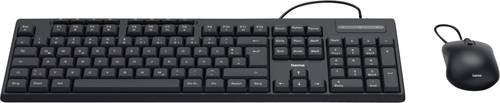 Hama USB-Tastatur-Maus-Set CKM-200, kabelgebunden, Membrane, QWERTZ DE, Schwarz - Bild 3