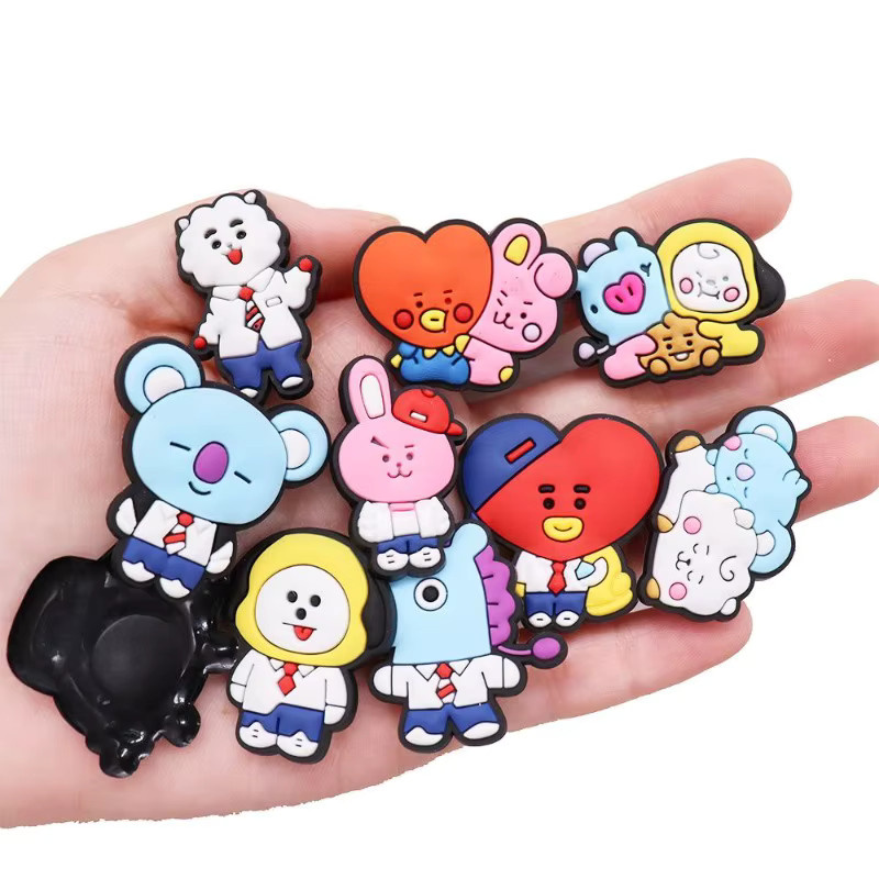 LINE FRIENDS BT21 Koya Chimmy Tata 3D Schuhblumen-Dekorationszubehör DIY - Bild 2