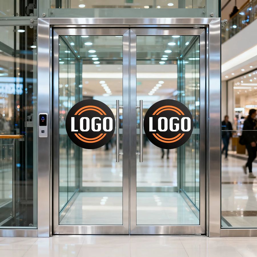 Personalisierter runder Aufkleber mit eigenem Logo wasserdicht für Fenster und Wände von Custom Image Shop Company - Bild 4