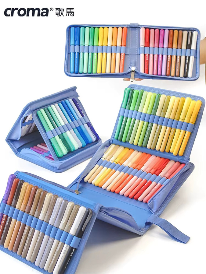 Croma 160/1 Acryl-Marker-Set mit weicher Spitze, nachfüllbar, Multicolor - Bild 1