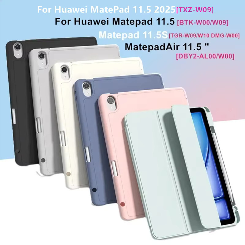 Huawei MatePad 11,5 2025 und 11,5 S 2024 Schutzhülle mit Stiftfach und Smart Case Funktion in Pink - Bild 2