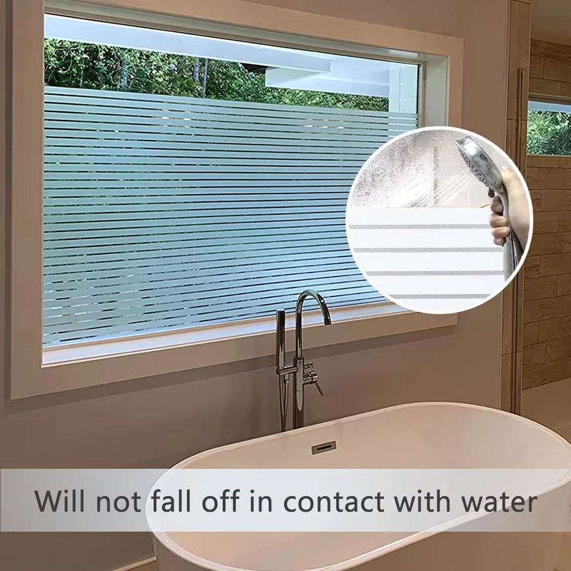 BUNPIG Fensterfolie 3D Privatsphäre aus transparentem Vinyl, statisch haftender Fensteraufkleber ohne Kleber - Bild 2