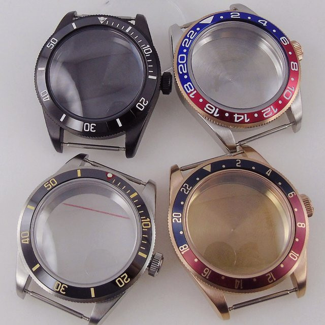 Tandorio Uhrengehäuse Edelstahl, Schwarz, 39 mm, Unisex - Bild 1