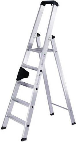 MUNK Günzburger Steigtechnik Nachrüstsatz clip-step R 13 für Stehleiter aus GFK und Aluminium in Silber - Bild 1