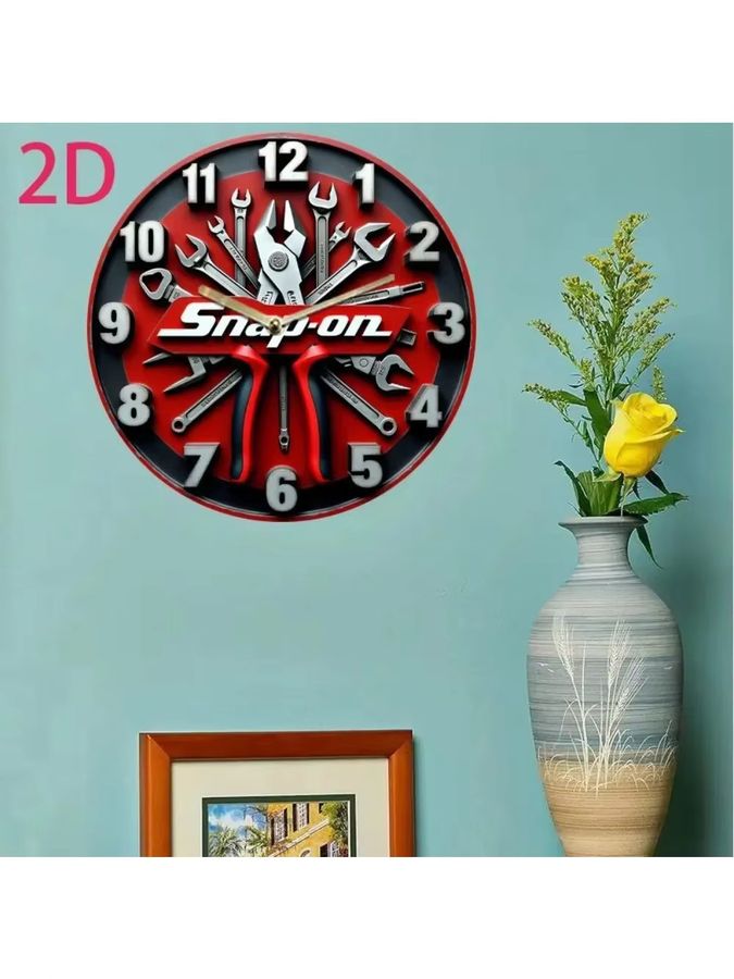 CIFBUY Steampunk Wanduhr aus Eisen in runder Form für Zuhause und Büro - Bild 2