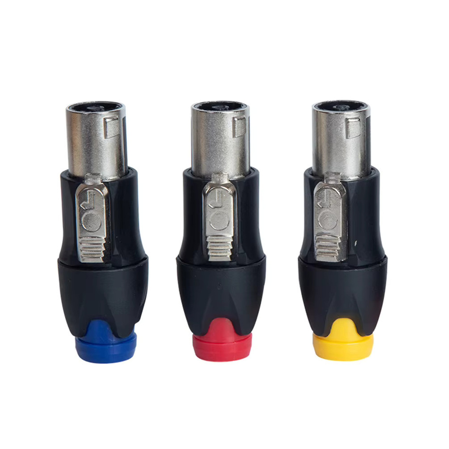 FRHY Speakon NL4FC 4-Pin Stecker Audio-Lautsprecherkabel-Verbinder in Orange - Bild 2