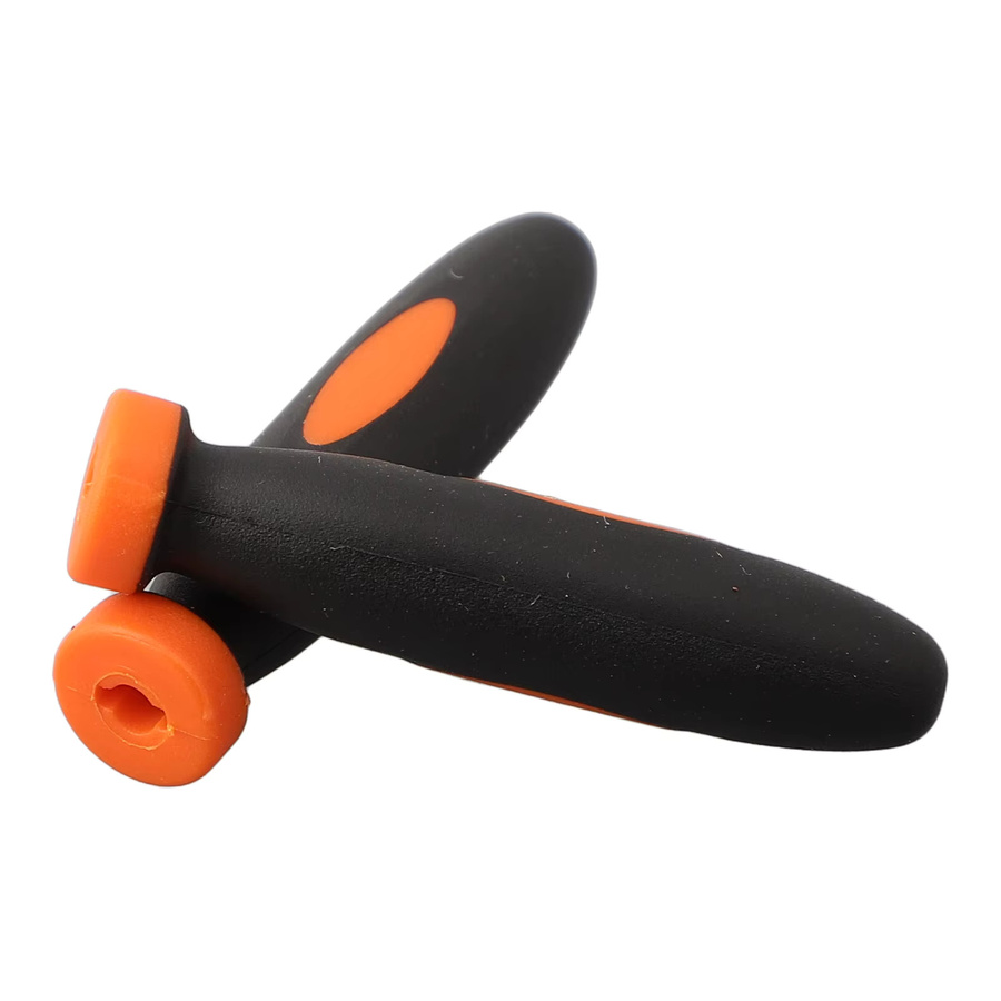10 Stück Gummifeilen-Griffe von VIBRATITE in Schwarz mit 3 mm Lochdurchmesser und 2,36 Zoll Durchmesser - Bild 6