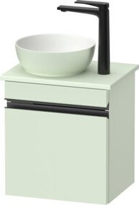 Duravit Sivida Wandhängender Konsolen-Waschtischunterschrank mit Tür, Grün Matt, B/T/H: 40 x 44 x 32,5 cm - Bild 1